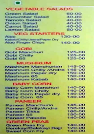 Pallavi Family Restaurant menu 1