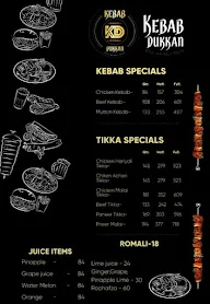 Kebab Dukkan menu 2