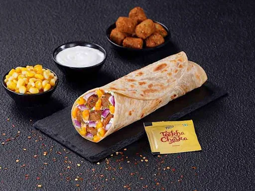 Tangy Falafel Corn Salsa Wrap