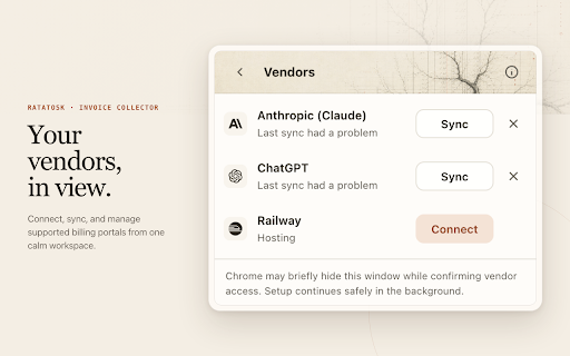 Ratatosk — Invoice Collector screenshot 2