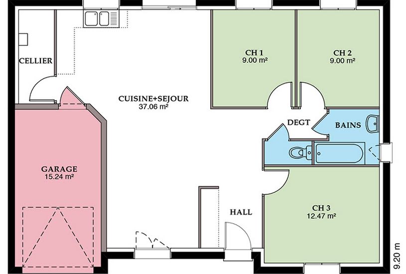  Vente Terrain + Maison - Terrain : 1 000m² - Maison : 99m² à Cuffy (18150) 