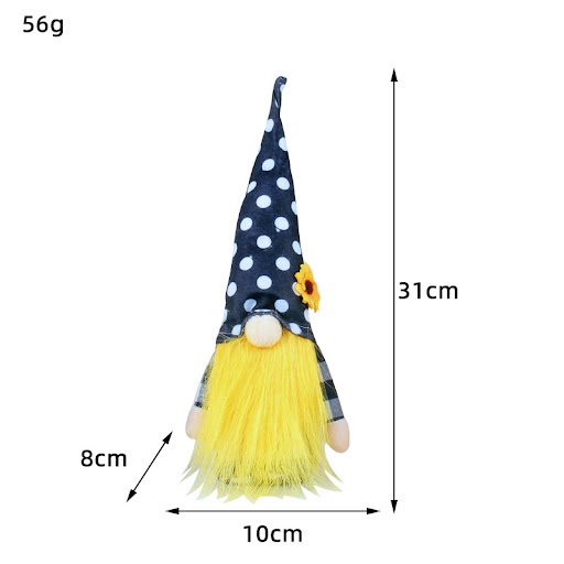 Title 7, Rudolf Faceless Doll Elf Old Man Window Decorat...