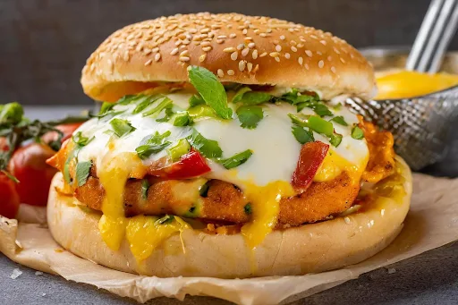 Paneer Pizza Burger