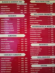 Kebab Station menu 2