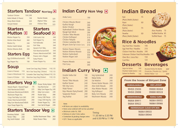 Biriyani Point menu 