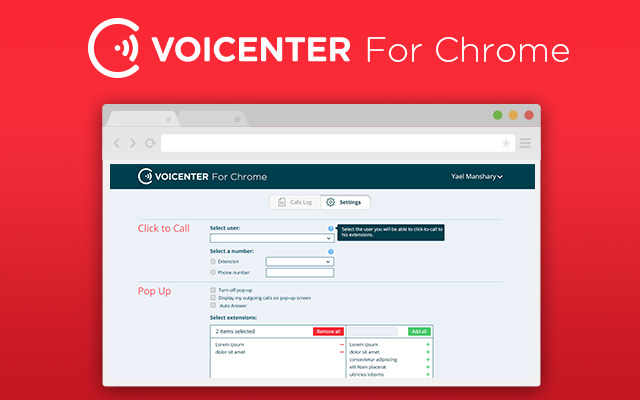 Voicenter Chrome Extension Preview image 2