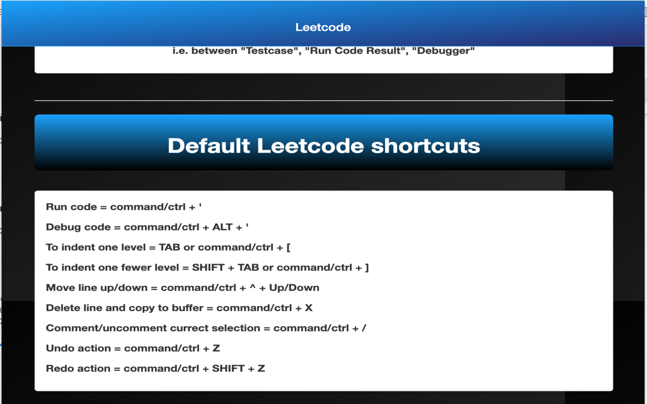 Leetcode Shortcuts Preview image 4