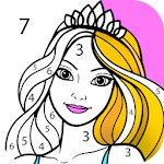 Cover Image of Tải xuống Princess Color by Number – Princess Coloring Book 1.0.11 APK