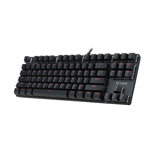 Bàn phím cơ gaming có dây Rapoo Brown switchV500 Alloy màu đen (30902V5017A2420)