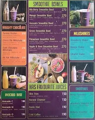 HAS Juices & More menu 1