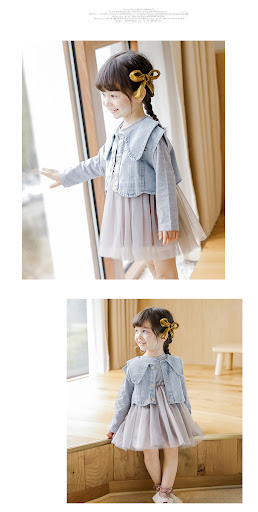 Title 2, Two-piece dress for girls, perfect for play and...