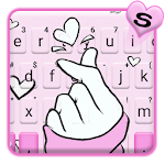 Cover Image of Download Pink Love Heart Keyboard Theme 1.0 APK