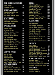 The Dark Horse Cafe menu 4