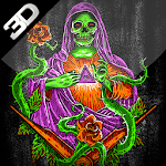 Cover Image of डाउनलोड Santa Muerte 3D Live Wallpaper 2.0 APK