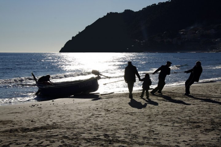 Alla fine della pesca di marmotta