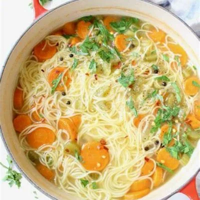 Egg Noodles Soup