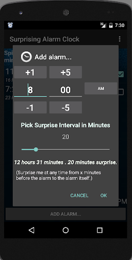 Surprising Alarm Clock