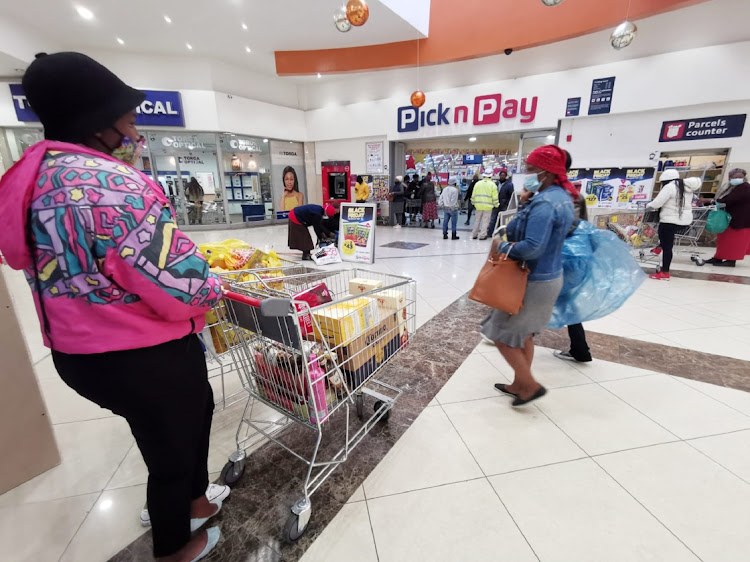 Shoppers go about their business during Black Friday at Mdantsane City in NU6. Picture ALAN EASON