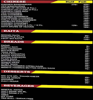 Midnite Foodiez menu 1