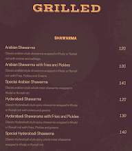 Grilled menu 1