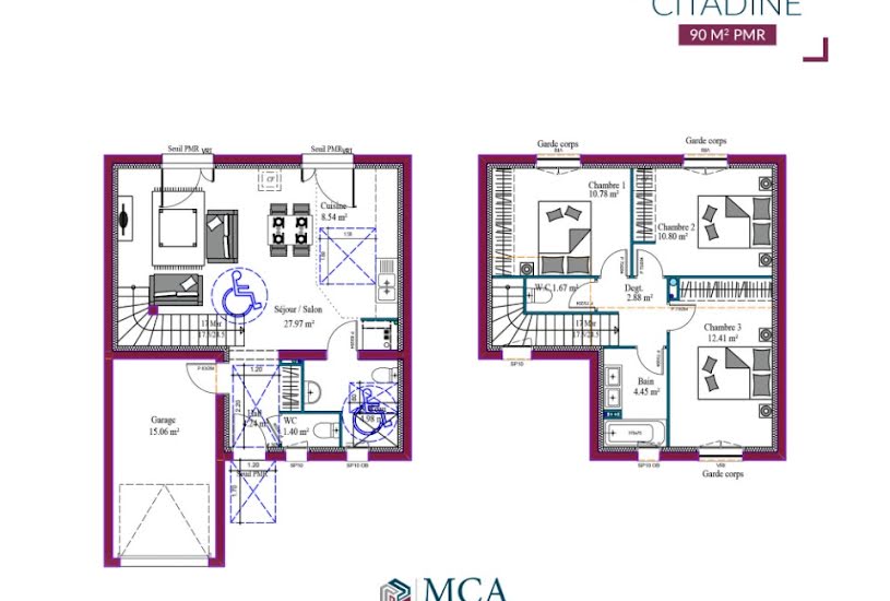  Vente Terrain + Maison - Terrain : 414m² - Maison : 90m² à Biscarrosse (40600) 