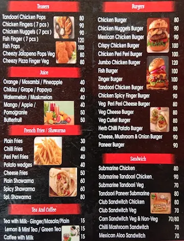 Hangout Cafe menu 