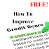 How to Improve Credit Score1.1