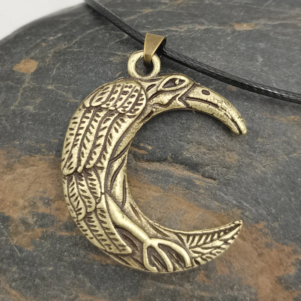 Title 6, Nordycki Amulet Kruk Metalowy Celtic Raven Nasz...