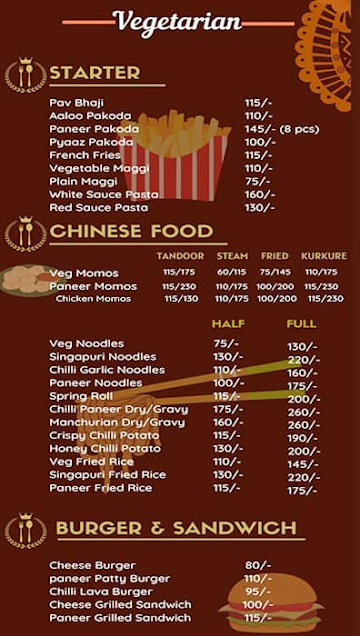 Food Print menu 