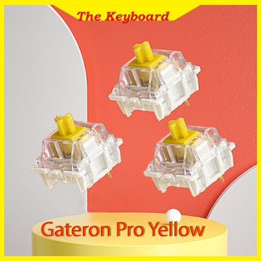 Hộp 35 Chiếc Và Lẻ - Switch Gateron Yellow Pro Pre - Lubed. Công Tắc Bàn Phím Cơ Gateron Pro Yellow.công Tắc Bàn Phím Cơ.