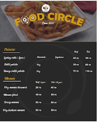Food Circle menu 1