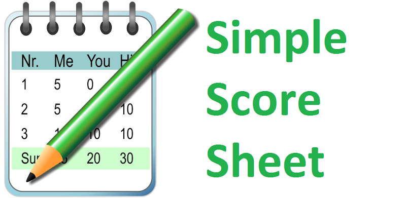 Simple Score Sheet