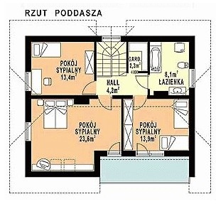 WB-3971 - Rzut poddasza