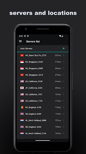 Screenshot spiderNet VPN