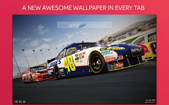 Nascar Racing Wallpaper HD Custom New Tab