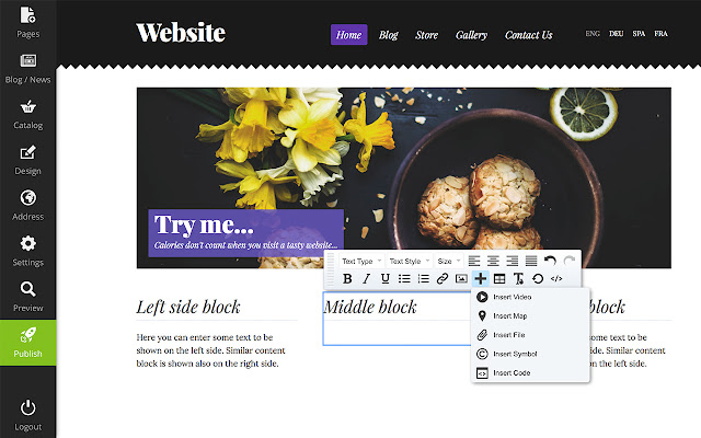 Mozello Website Builder chrome extension