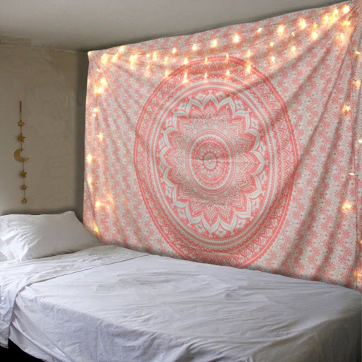 Title 6, Tapestry Bedroom Hanging Cloth Mandala Flower D...