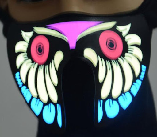 Title 1, Fashion Wire LED Halloween Easter Rave Mask Lum...