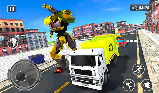 Garbage Truck Robot Transform City Trash Cleaner