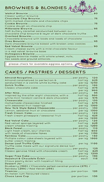 Theobroma menu 