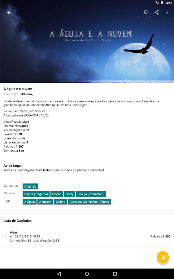   Livros Gratuitos - Spirit Fanfics e Histórias: captura de tela 