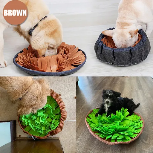 Pet Dog Sniffing Mat Nose Smell Training Sniffing Pad Dog Nose Work Blanket Pet Slow Feeding Bowl Stress Relief Pet Supp