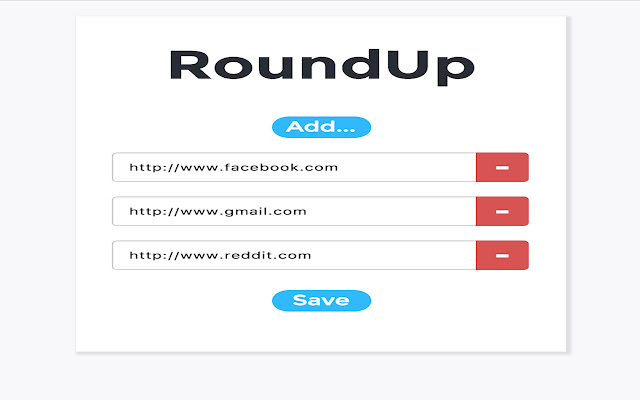 RoundUp chrome extension