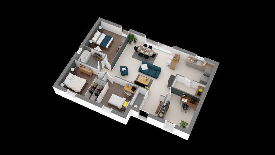 Vente maison neuve 4 pièces 93 m² à Smarves (86240), 210 349 €