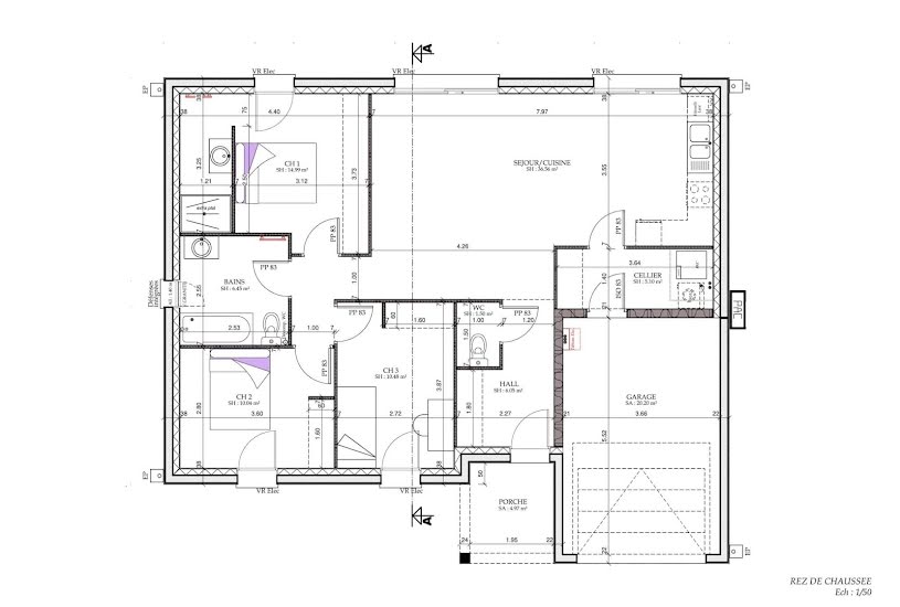  Vente Terrain + Maison - Terrain : 522m² - Maison : 90m² à Ruelle-sur-Touvre (16600) 