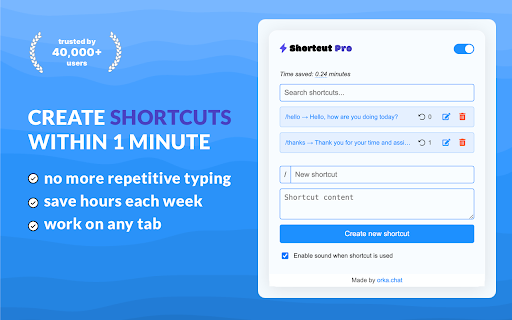 Shortcut Pro: Templates & Snippets