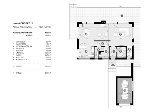 Koncept-16 - Rzut parteru