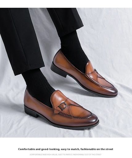 Title 18, Mens Slip-on High-grade Leather Shoes. Experie...