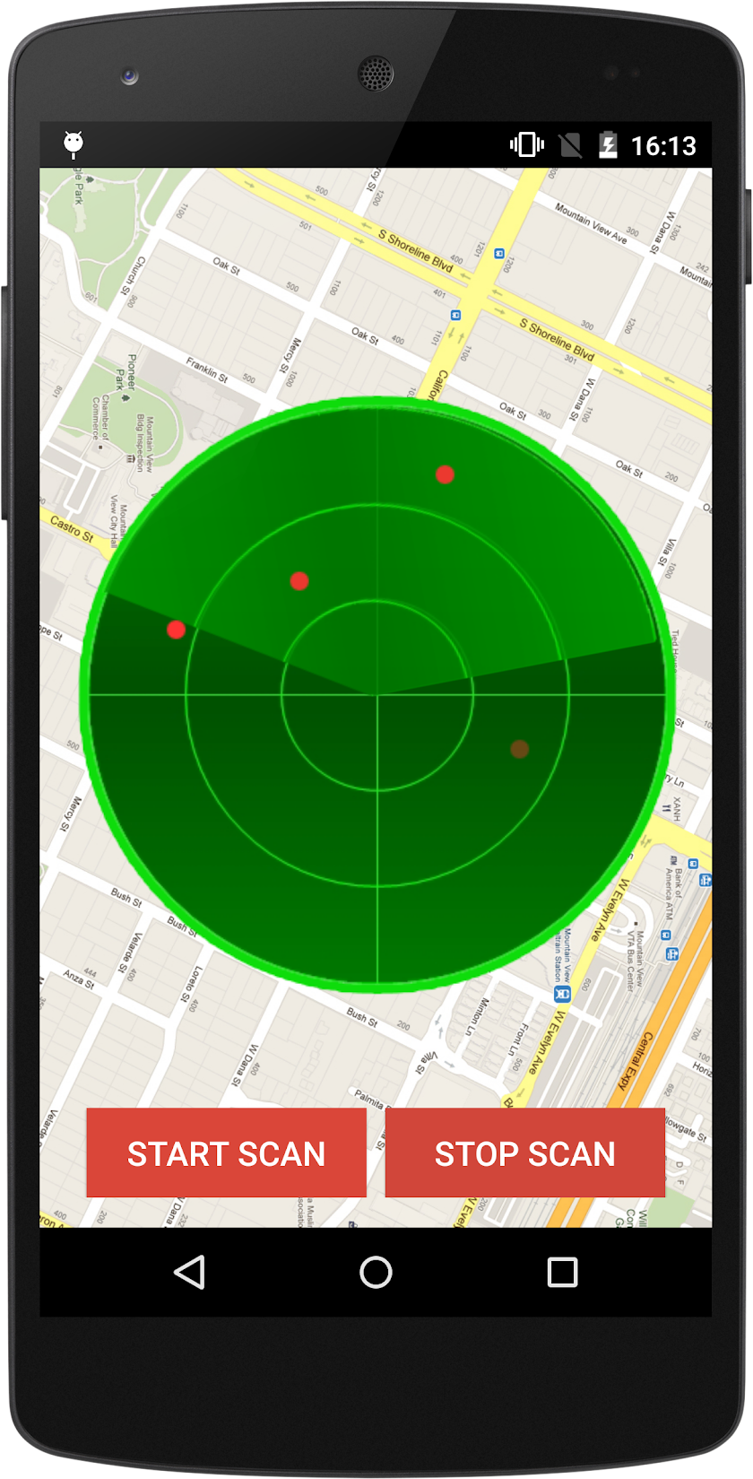 Police radar simulator Screen 2