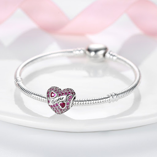 Title 1, Copper Plated 925 Silver Love Beads Pendant, a ...